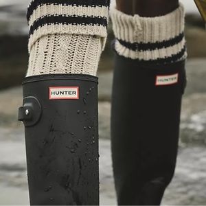 NWT Free People Alpine Stripe Cable Over the Knee High Socks.